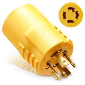 Generator Adapter 4 Prong Twist Locking,20Amp to 30Amp Generator Adapter,Compatible with L14-20P to L14-30R for RV Camper,Outdoor Camping Generator Adapter 4 Prong Twist Locking,20Amp to 30Amp Generator Adapter,Compatible with L14-20P to L14-30R for RV Camper,Outdoor Camping